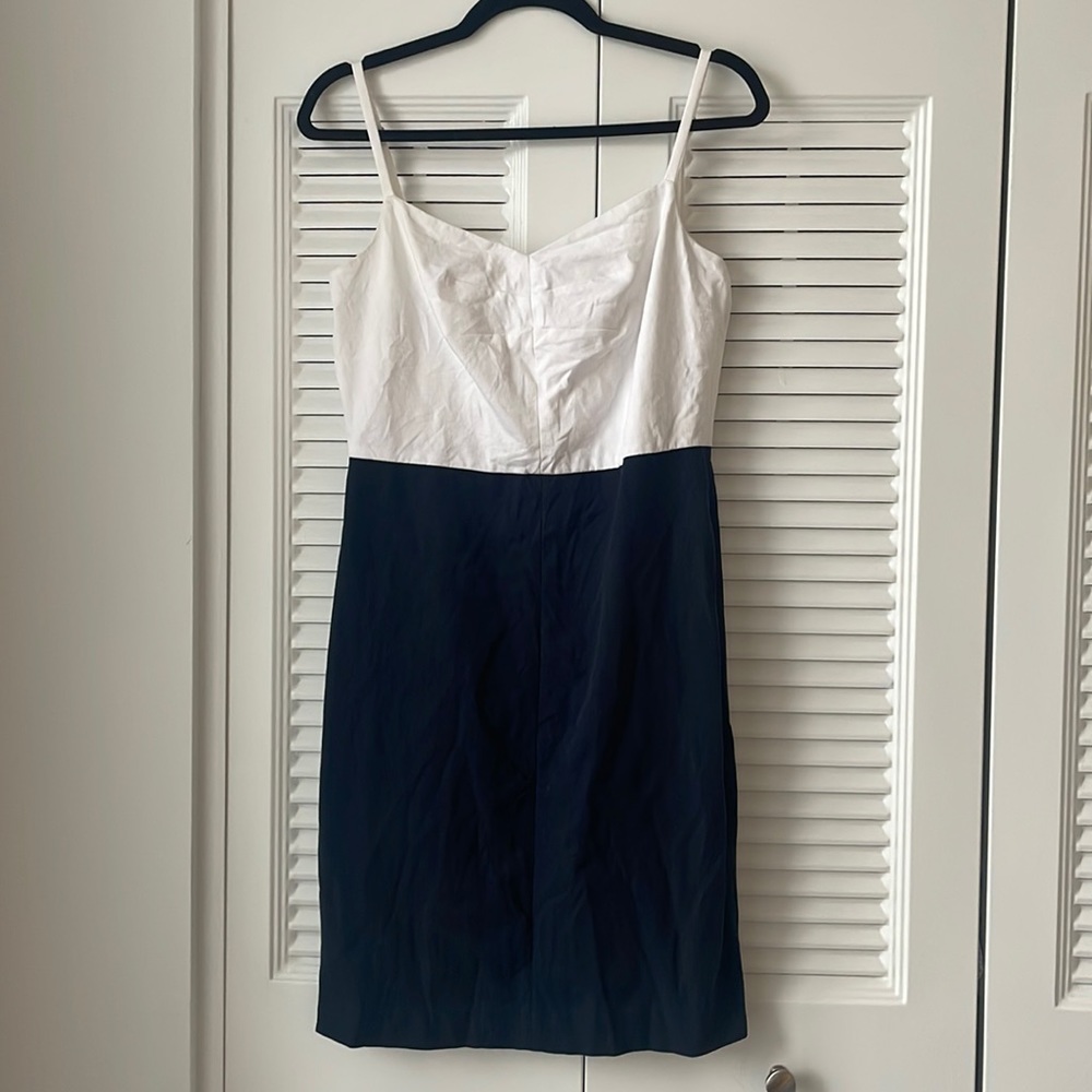 Banana Republic Navy and White Dress - Size 10P